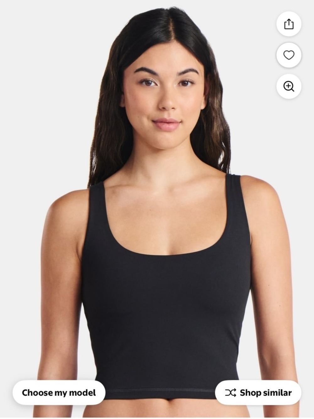 Avia Women's SoftSculpt Longline Sports Bra, Size XL, Black Soot